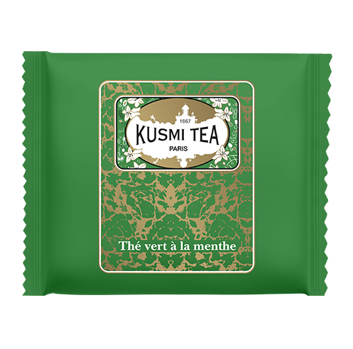 sachet de thé vert a la menthe kusmi tea